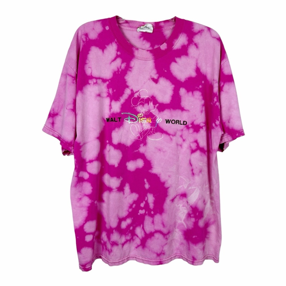 Disney | Walt Disney World Pink Tie Dye Graphic Tee Size X-Large